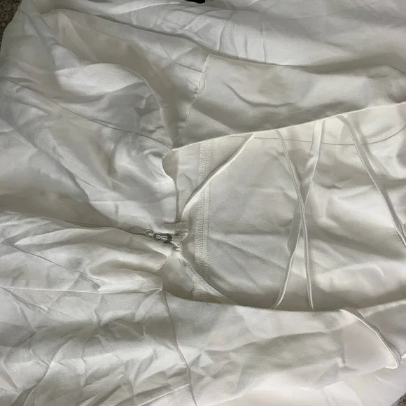 Show Me Your Mumu - Wedding Godshaw Godess Maxi Gown - White, "Ivory Luxe Satin" - Picture 7 of 9